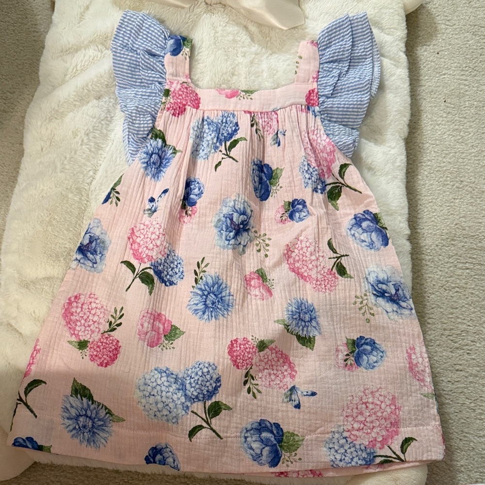 Mud Pie Pink Floral Kids Dress